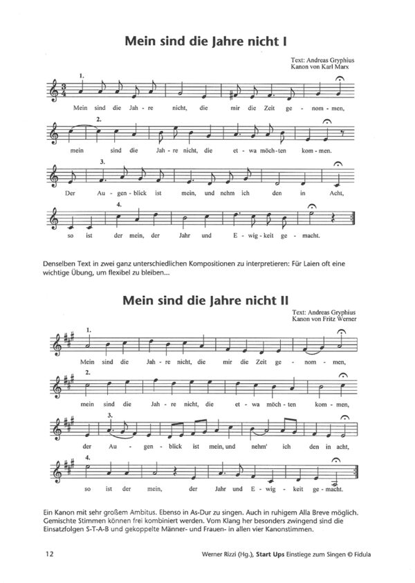 Start Ups 1 – Einstiege zum Singen – Bild 3