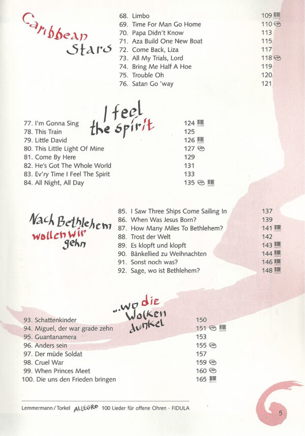 Allegro - 100 Lieder aus aller Welt - Liederbuch – Bild 7