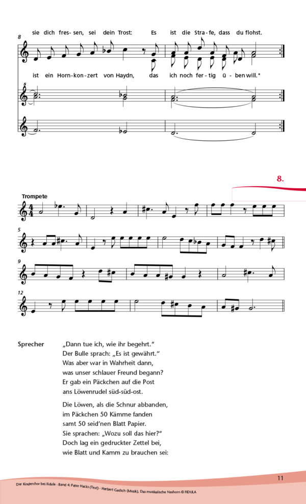 Das musikalische Nashorn (der KINDERCHOR 4) - Herbert Gadsch – Bild 2